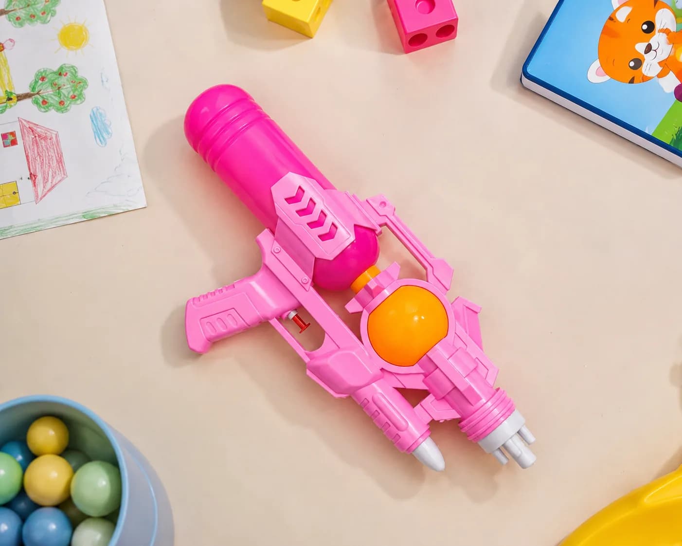 Kids High-Pressure Water Blaster Toy Gun – Pink