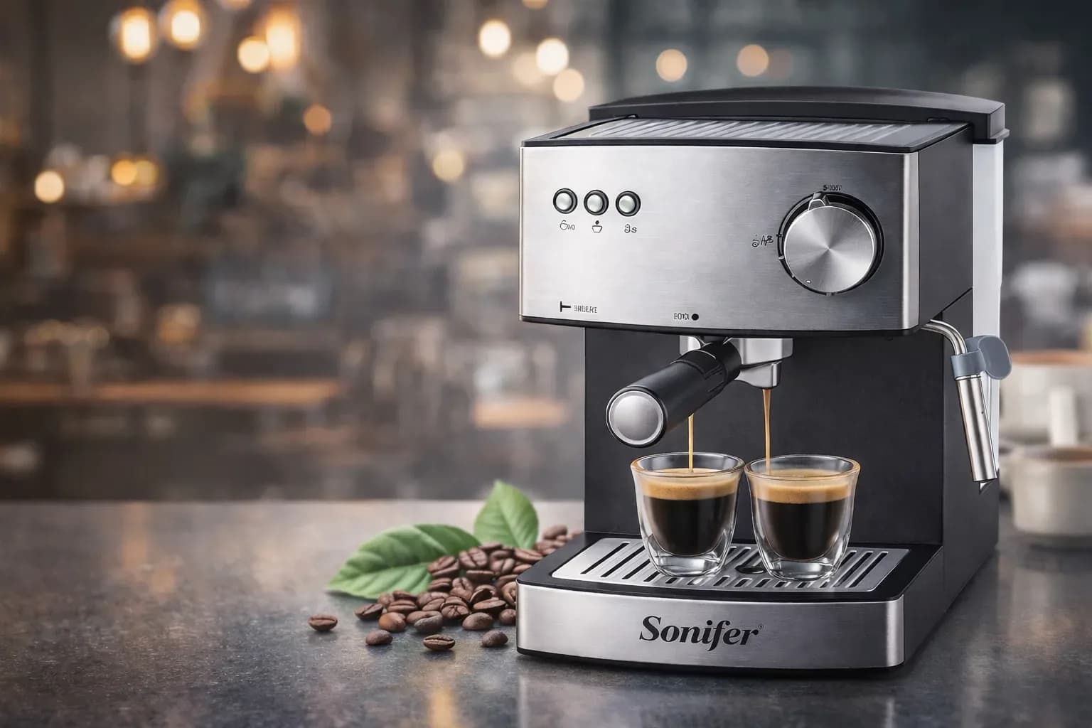 Sonifer SF-3528 Espresso Machine – 1.6L, 850W Coffee Maker