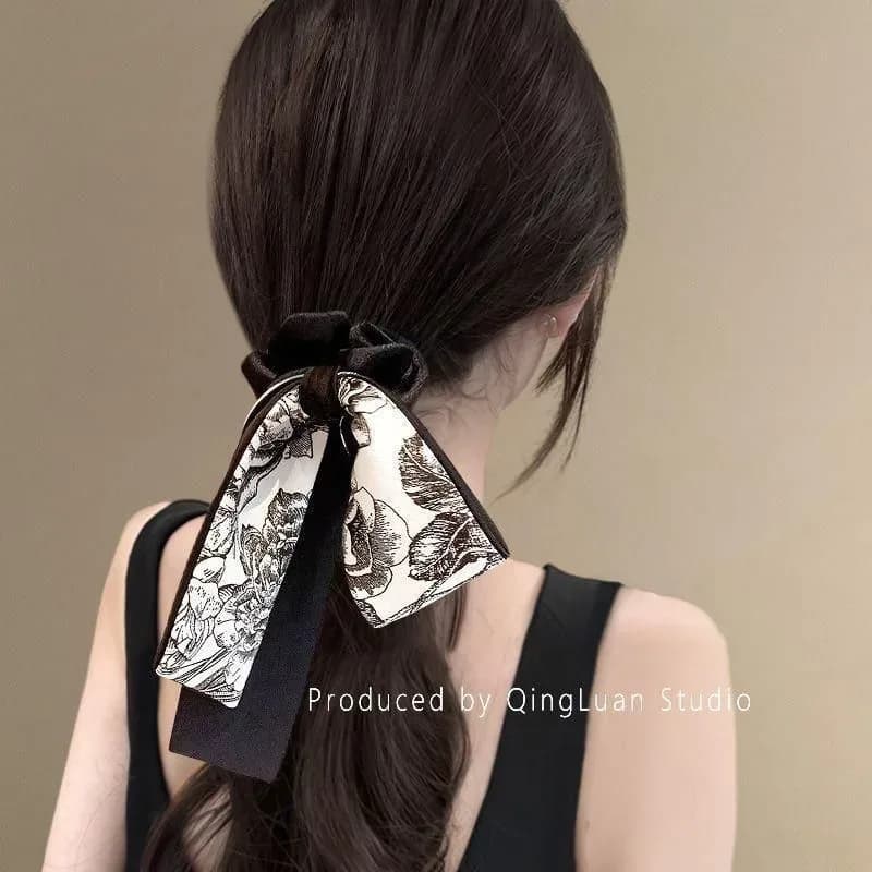 Style Ink Printed Bow Hair Bundle Elegant Ladies