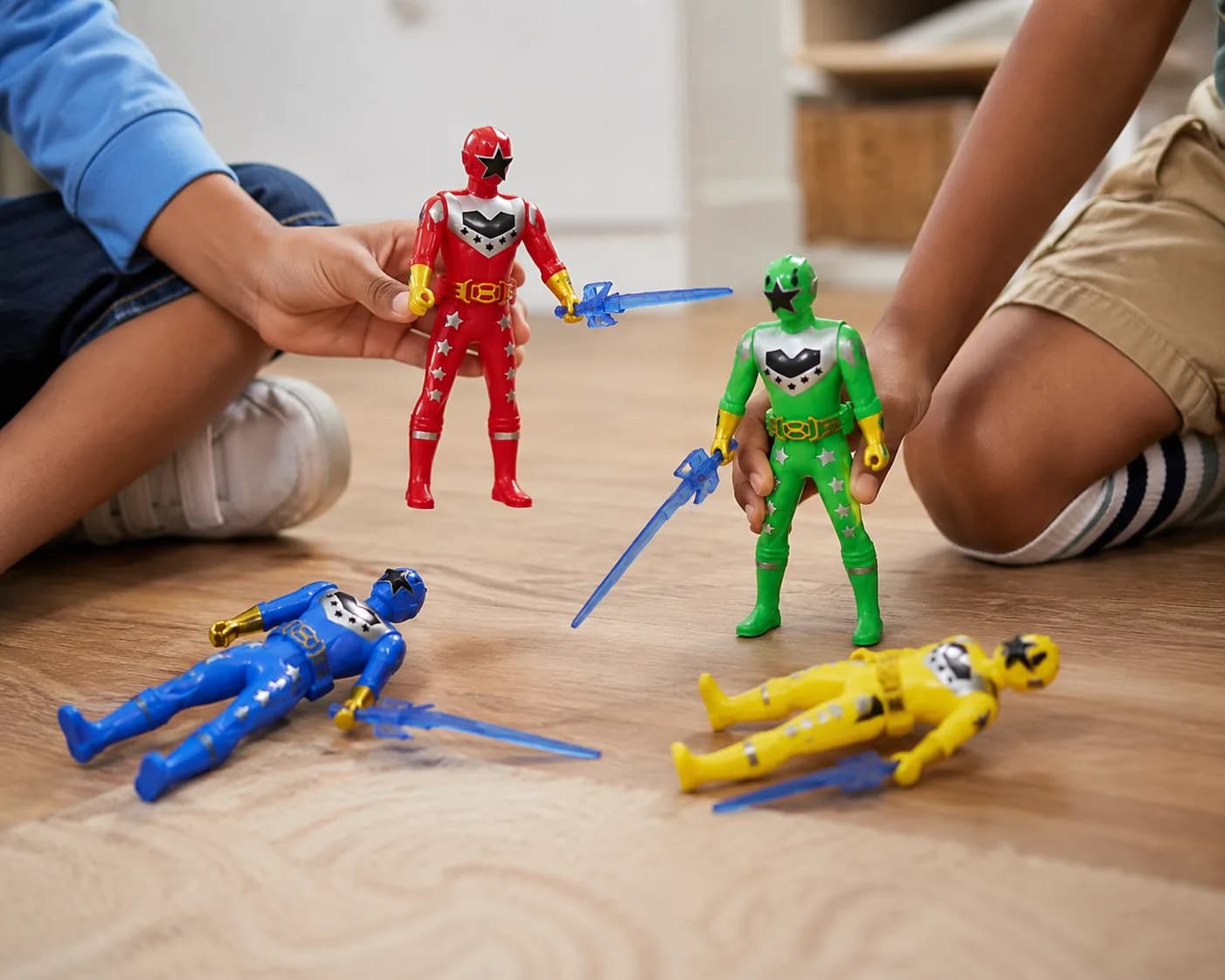 Power Rangers Ninja Steel Action Figures Set