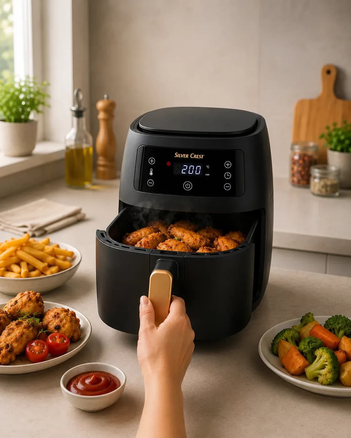 Silver Crest Extra Large Capacity Digital Air Fryer