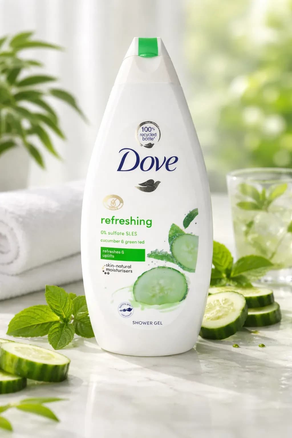 Dove Refreshing Shower Gel – Cucumber & Green Tea