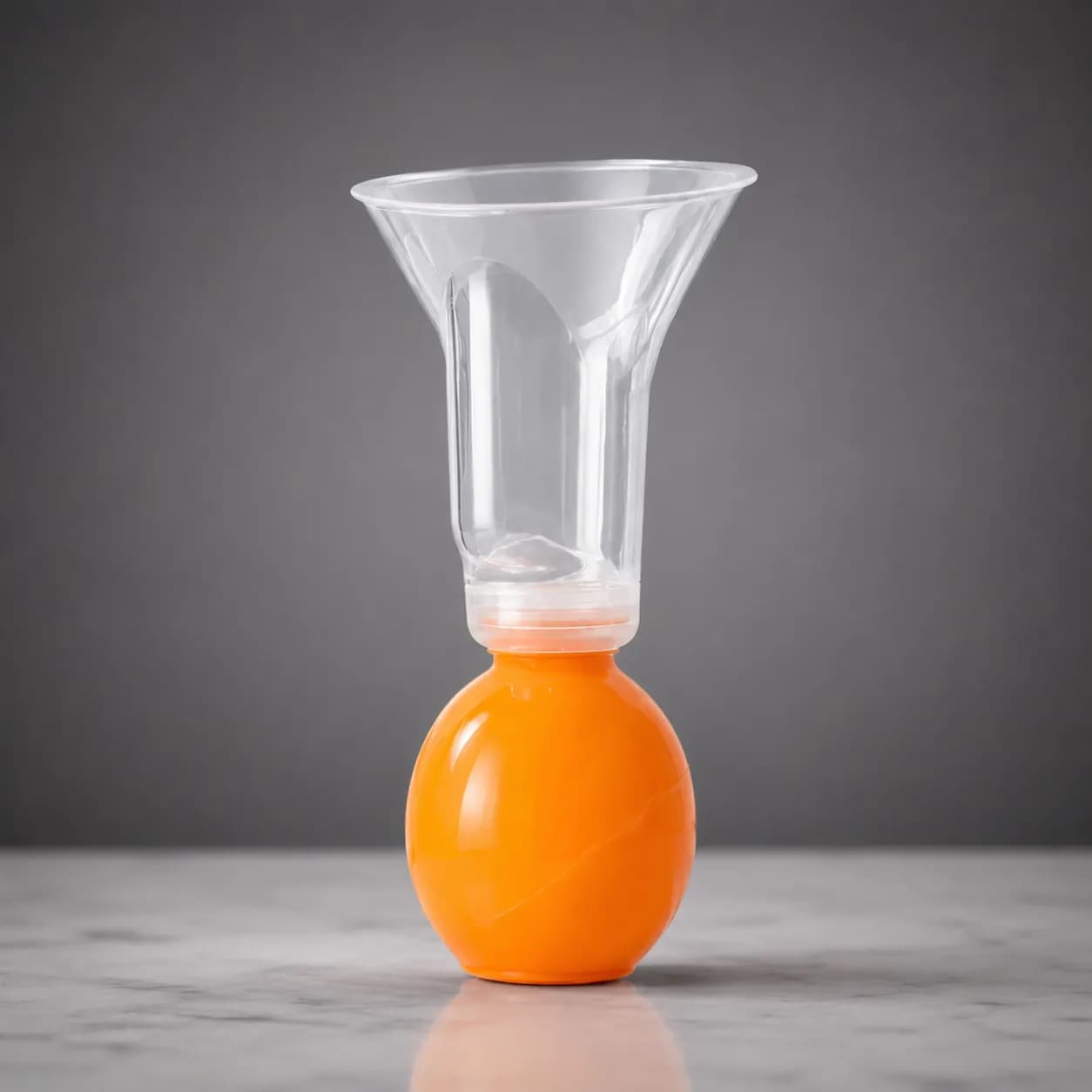 HITO Manual Silicone Breast Pump – Orange