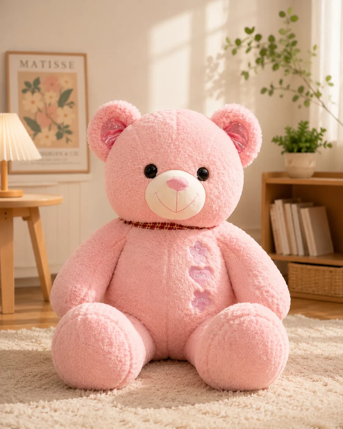 Giant Pink Teddy Bear Plush Toy