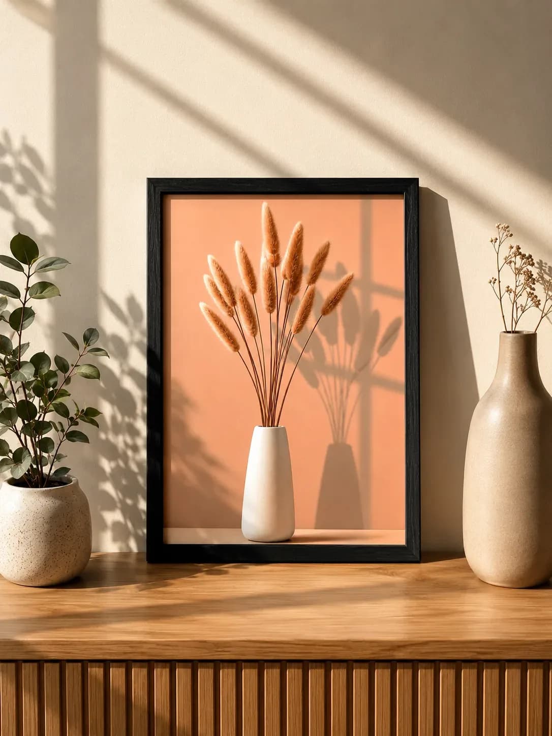 Pampas Grass Wall Art Frame