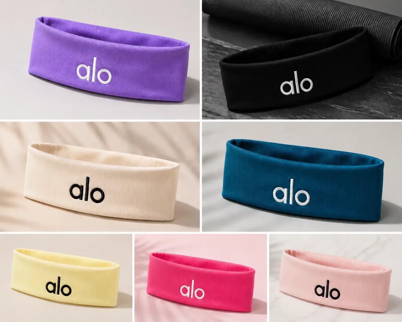 Alo Yoga Ribbed Wide Headband.