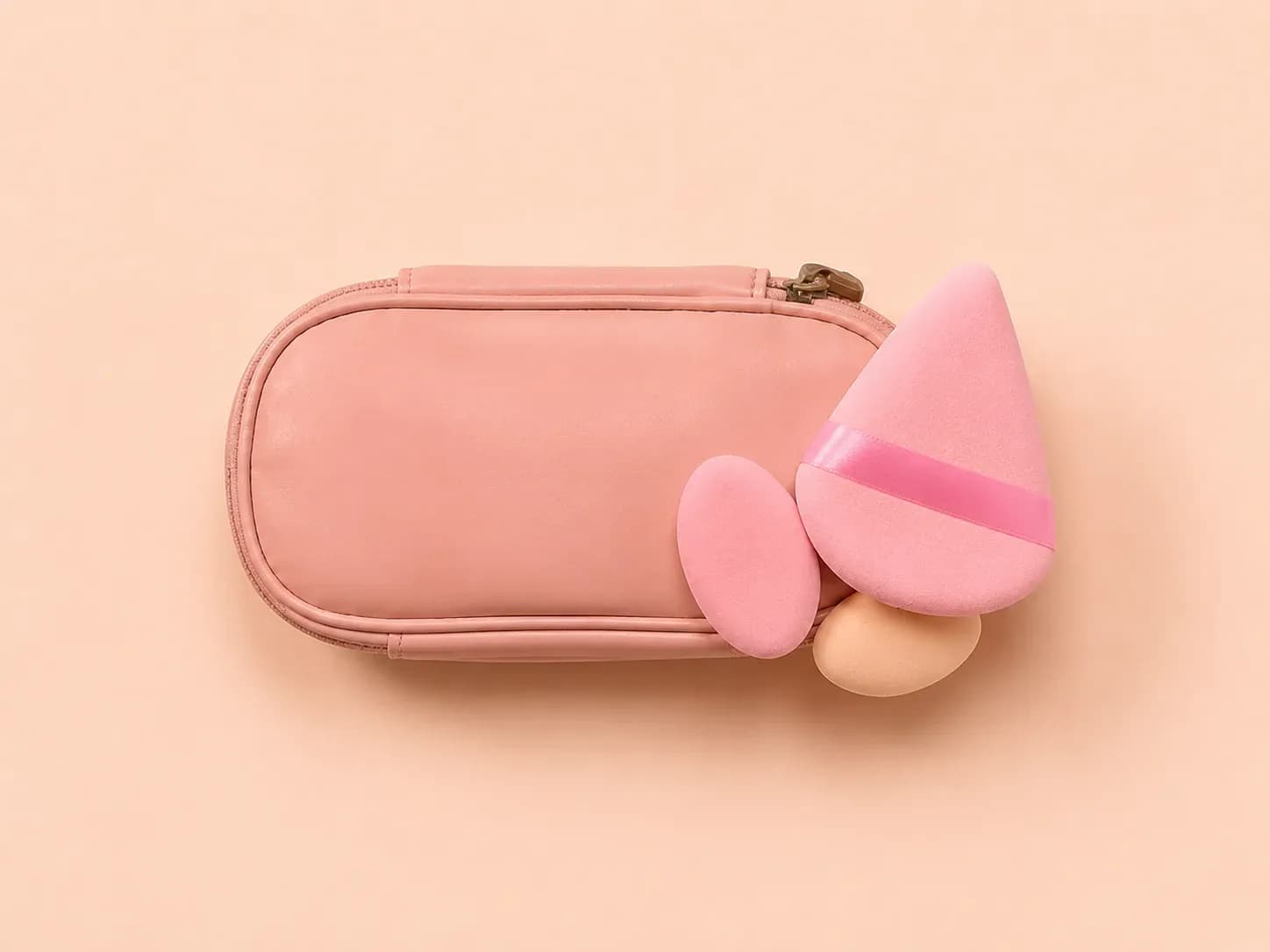 Mini Makeup Sponge Set with Travel Pouch