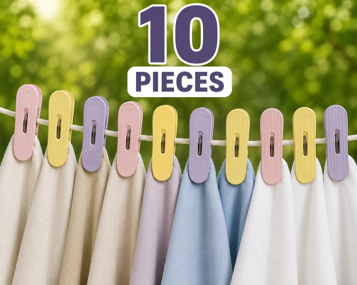 Plastic Clothes Pins (10-Pack)