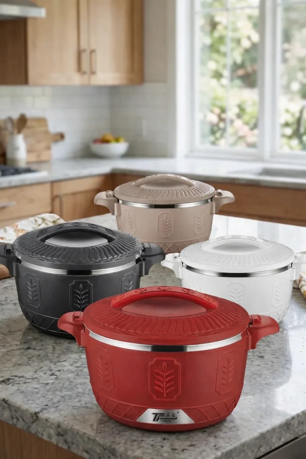 Tianfa 4-Piece Insulated Food Storage Pot Set