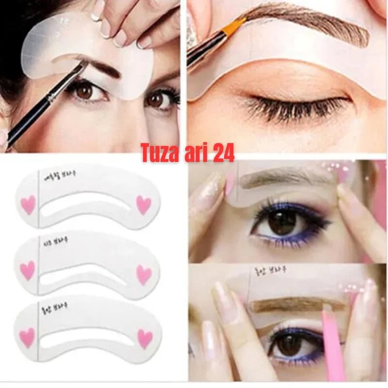 Reusable Eyebrow Shaping Stencil Set 24pcs