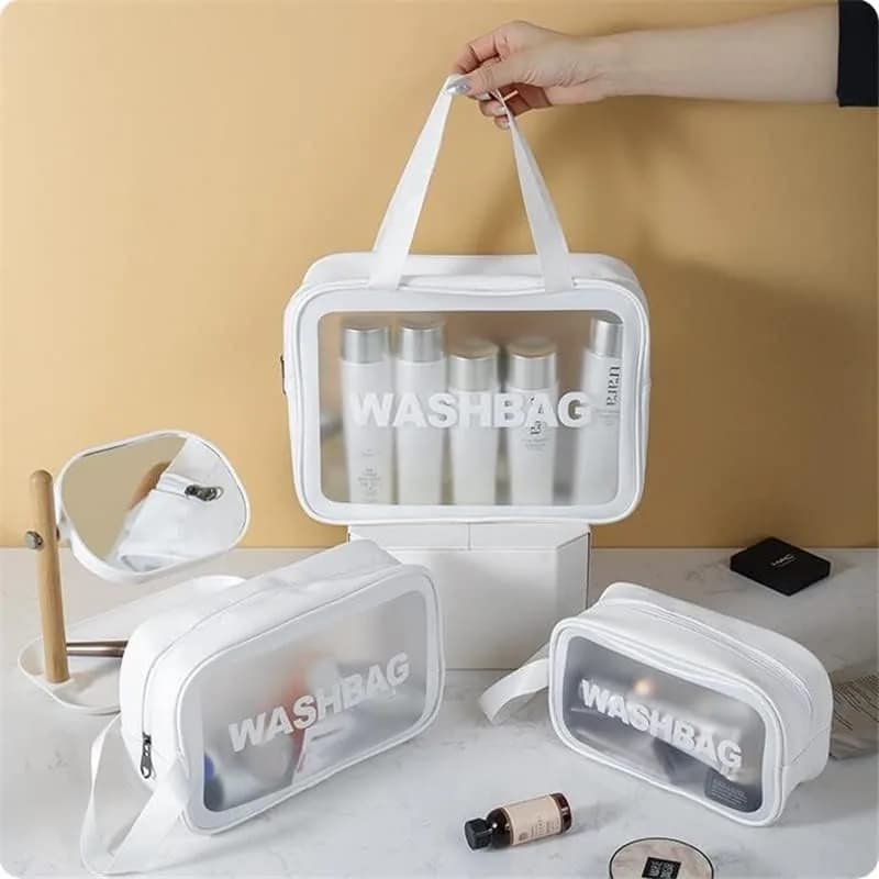 Transparent Waterproof Travel Cosmetic Wash Bag