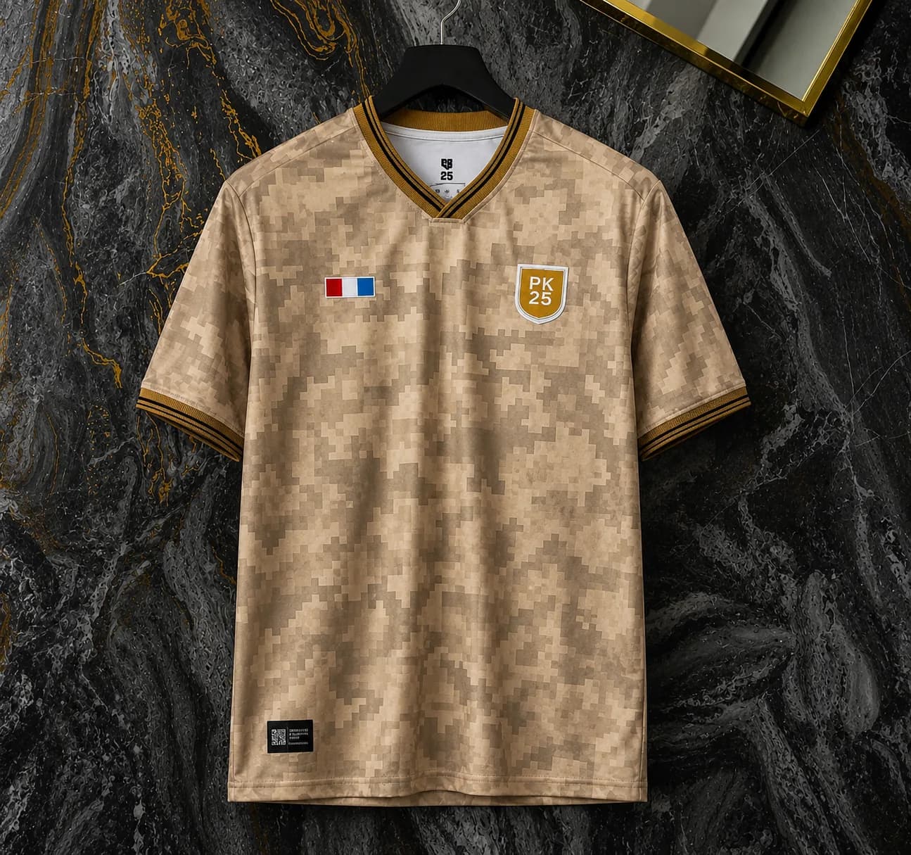 PK 25 Beige Digital Camo Jersey
