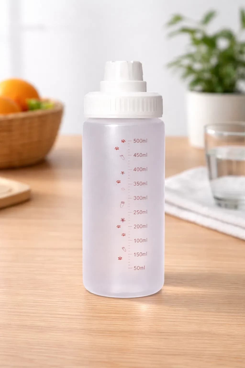 500ml Transparent Measuring Squeeze Bottle