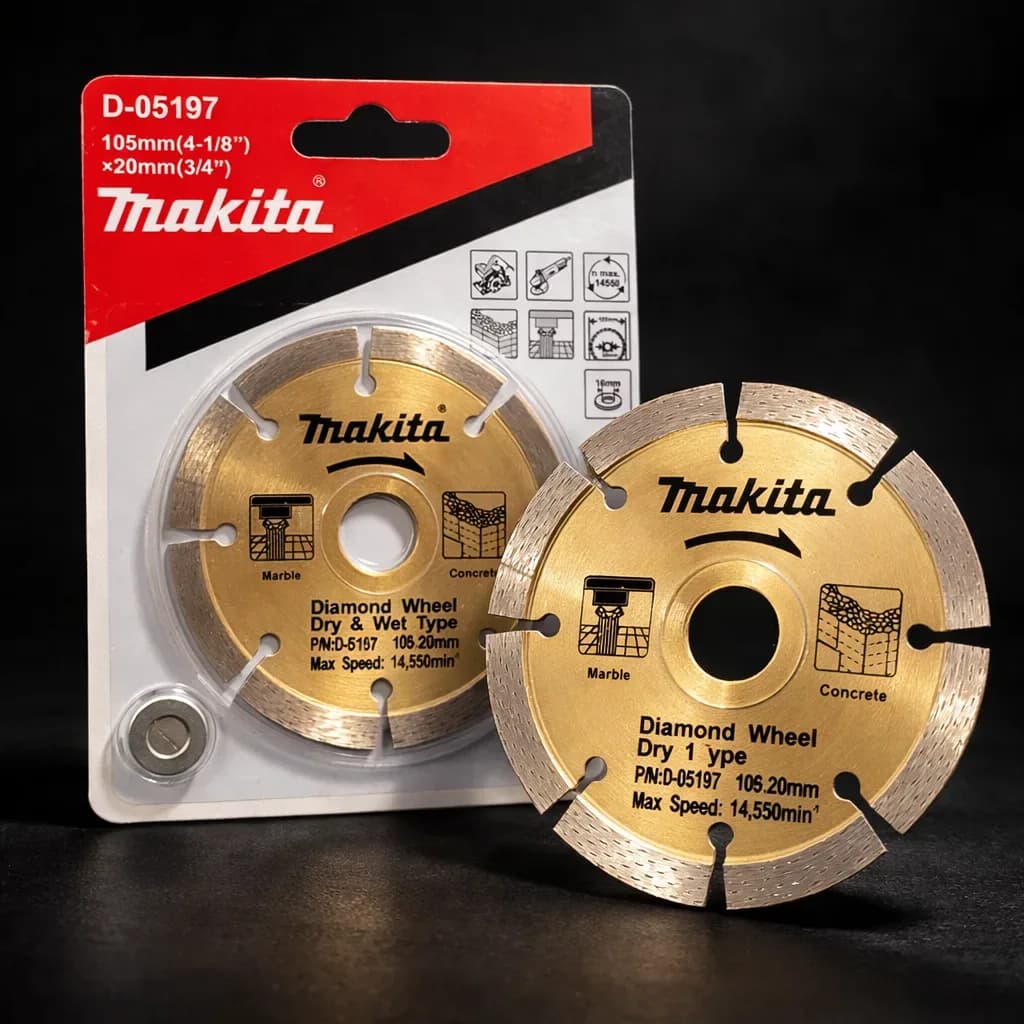 Makita D-05197 105mm Diamond Wheel – Dry Type (Concrete & Masonry Cutting Disc)
