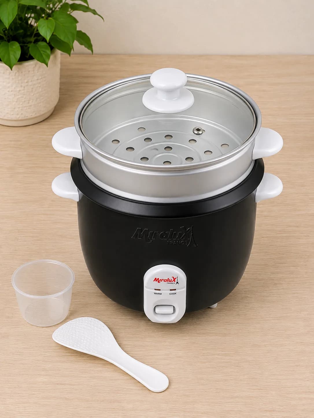 Mrolux France 3L Rice Cooker with Steamer