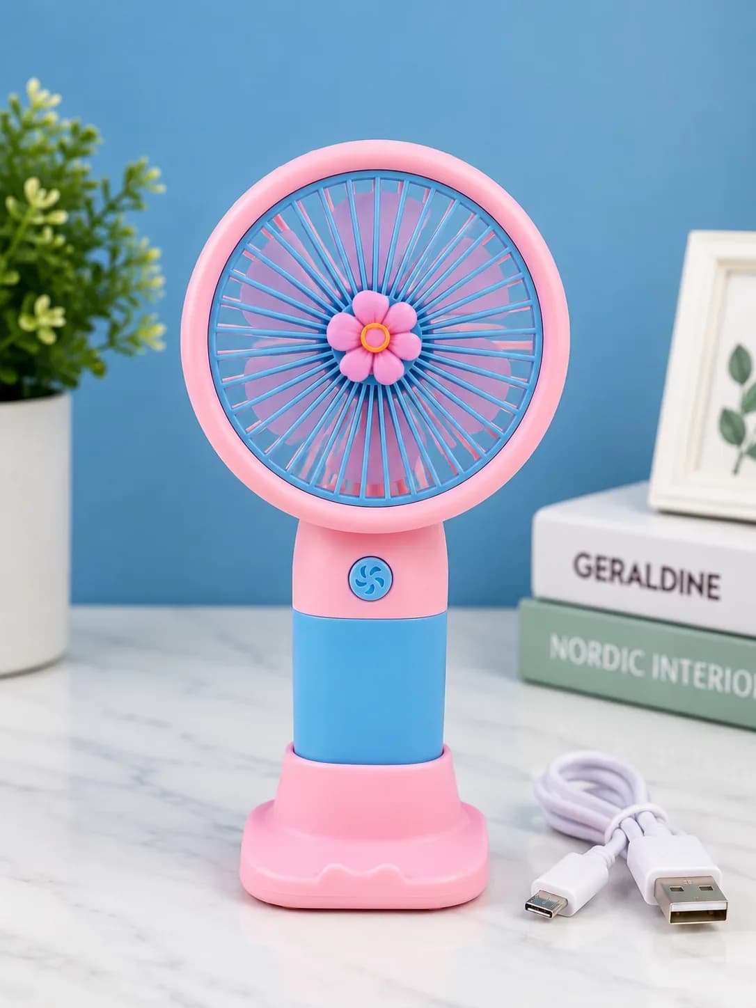 Cute Rechargeable Handheld Mini Fan
