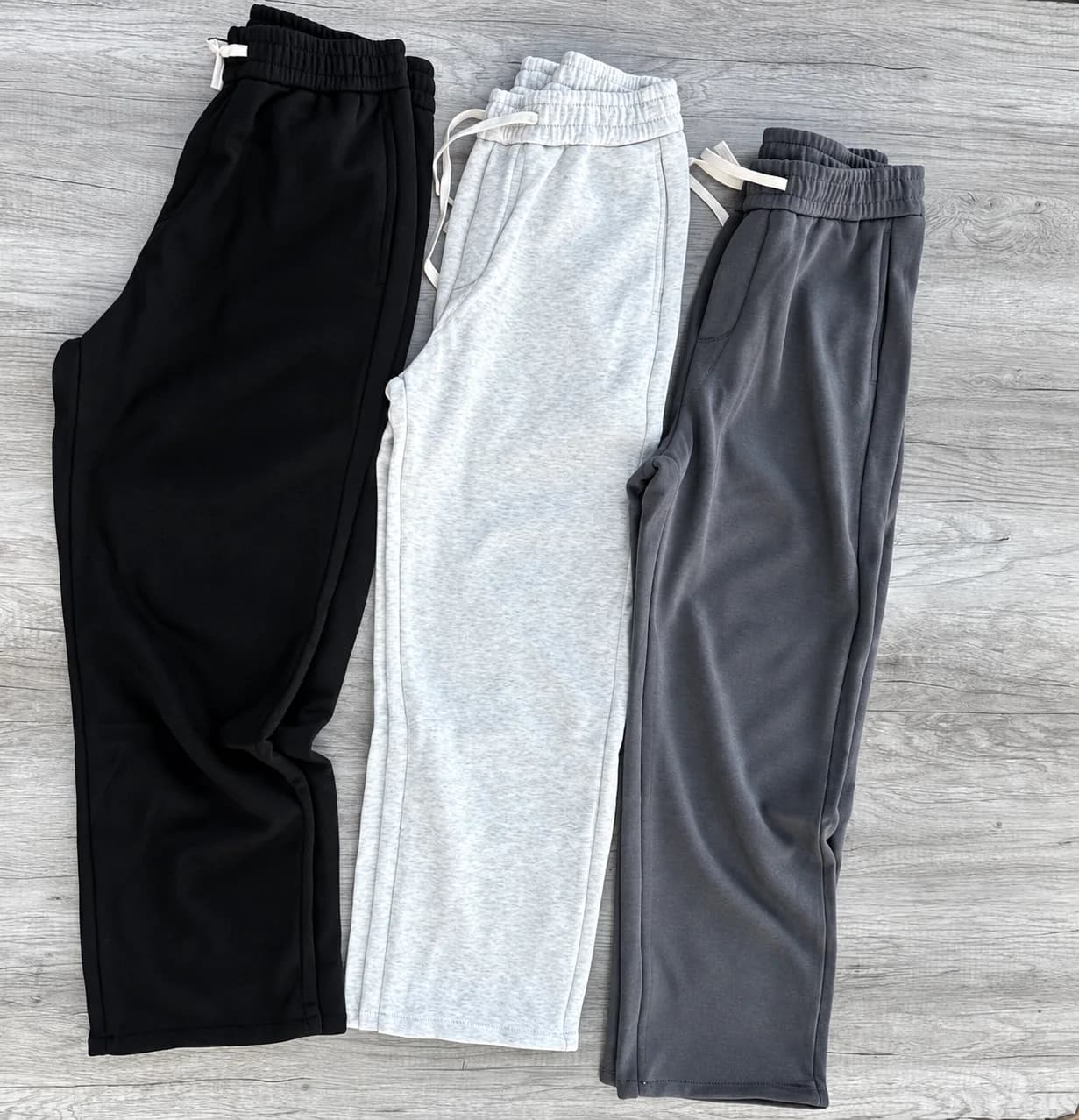 Premium Casual Jogger Pants – Black, Light Gray & Dark Gray