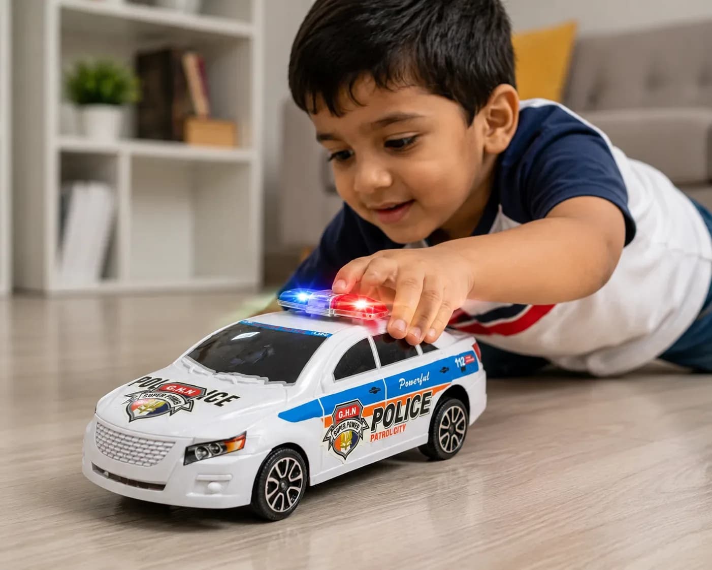 Kids Police Patrol Car Toy