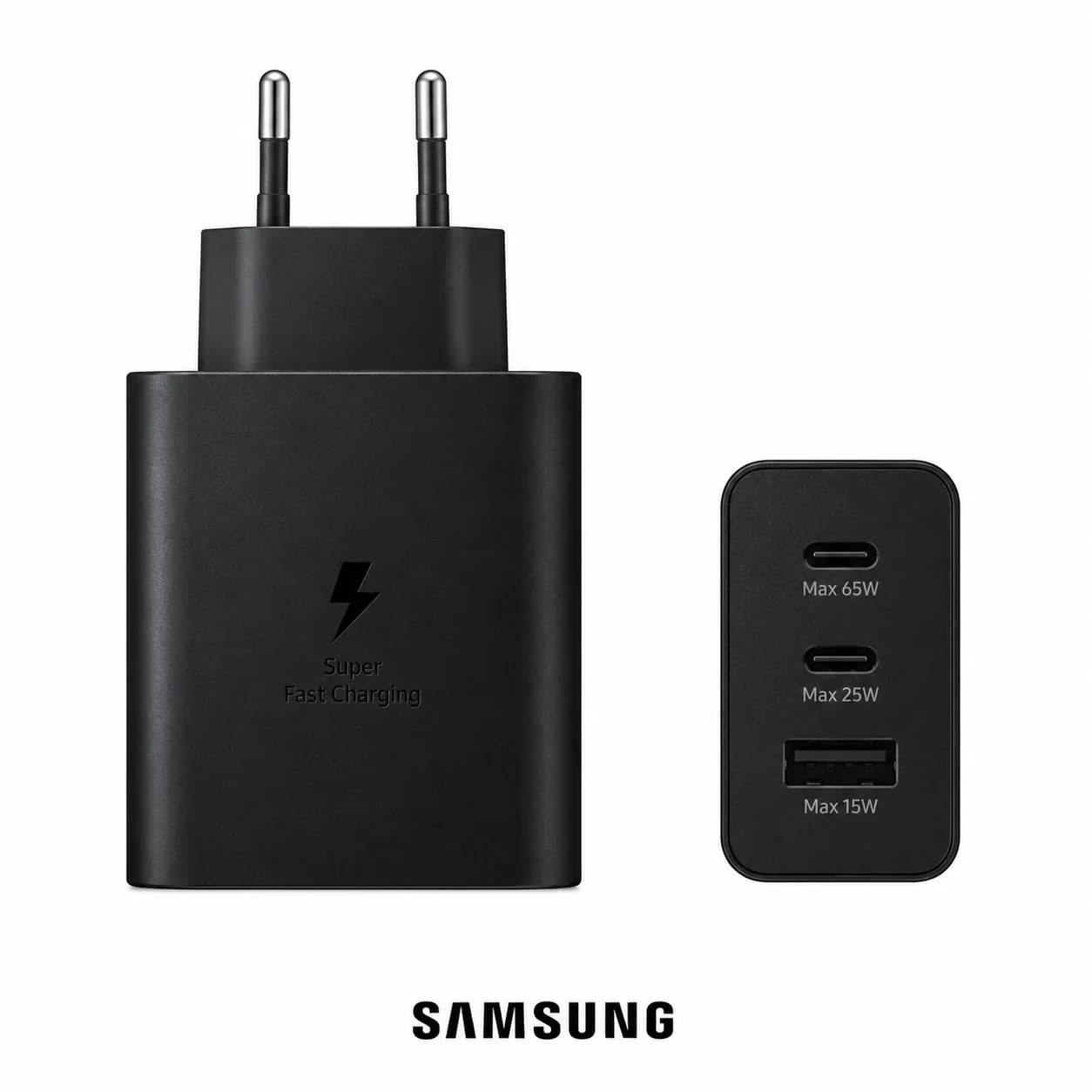 Samsung 65W PD Power Adapter Trio – 3-Port Fast Charger
