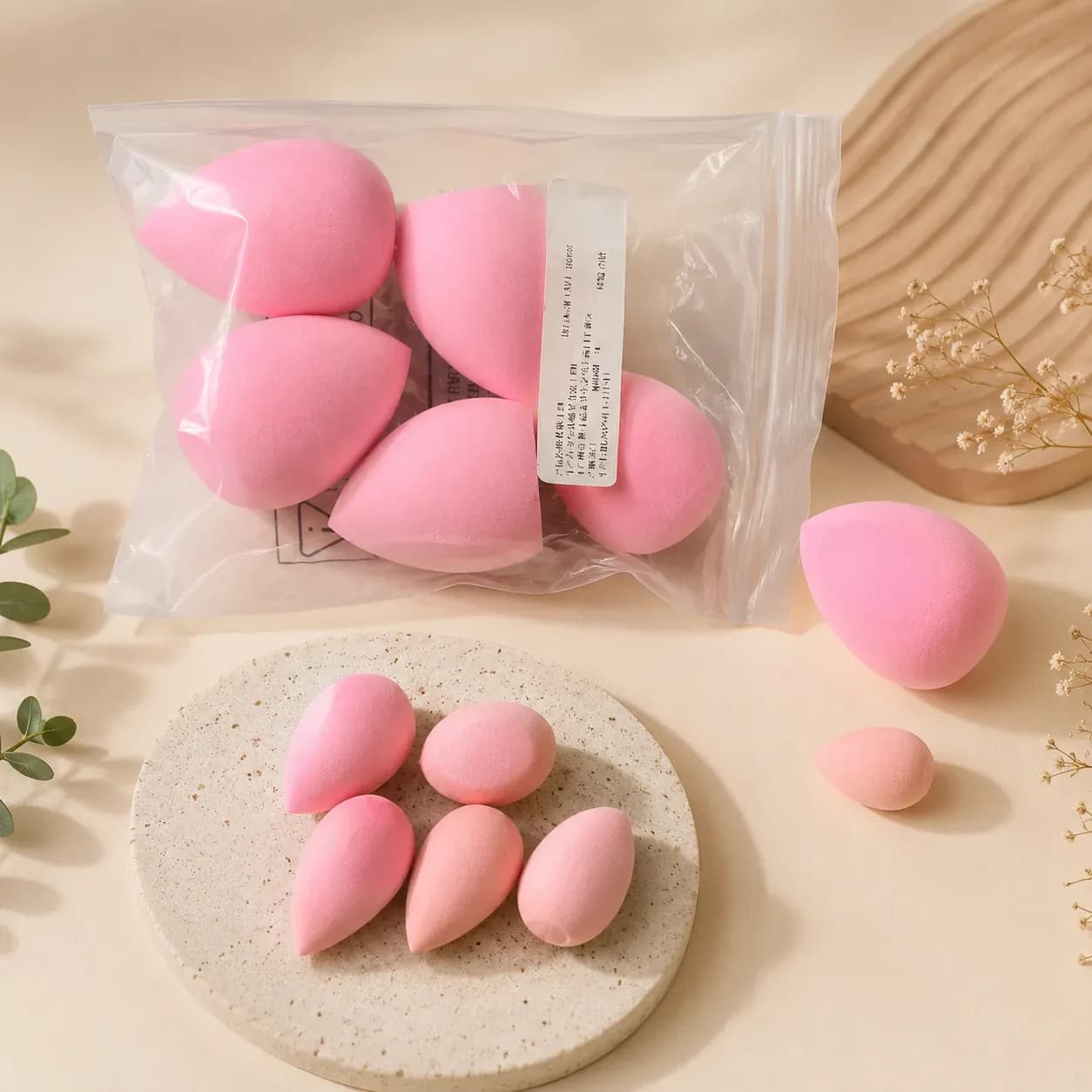 6-Piece Soft Beauty Blender Makeup Sponge Set