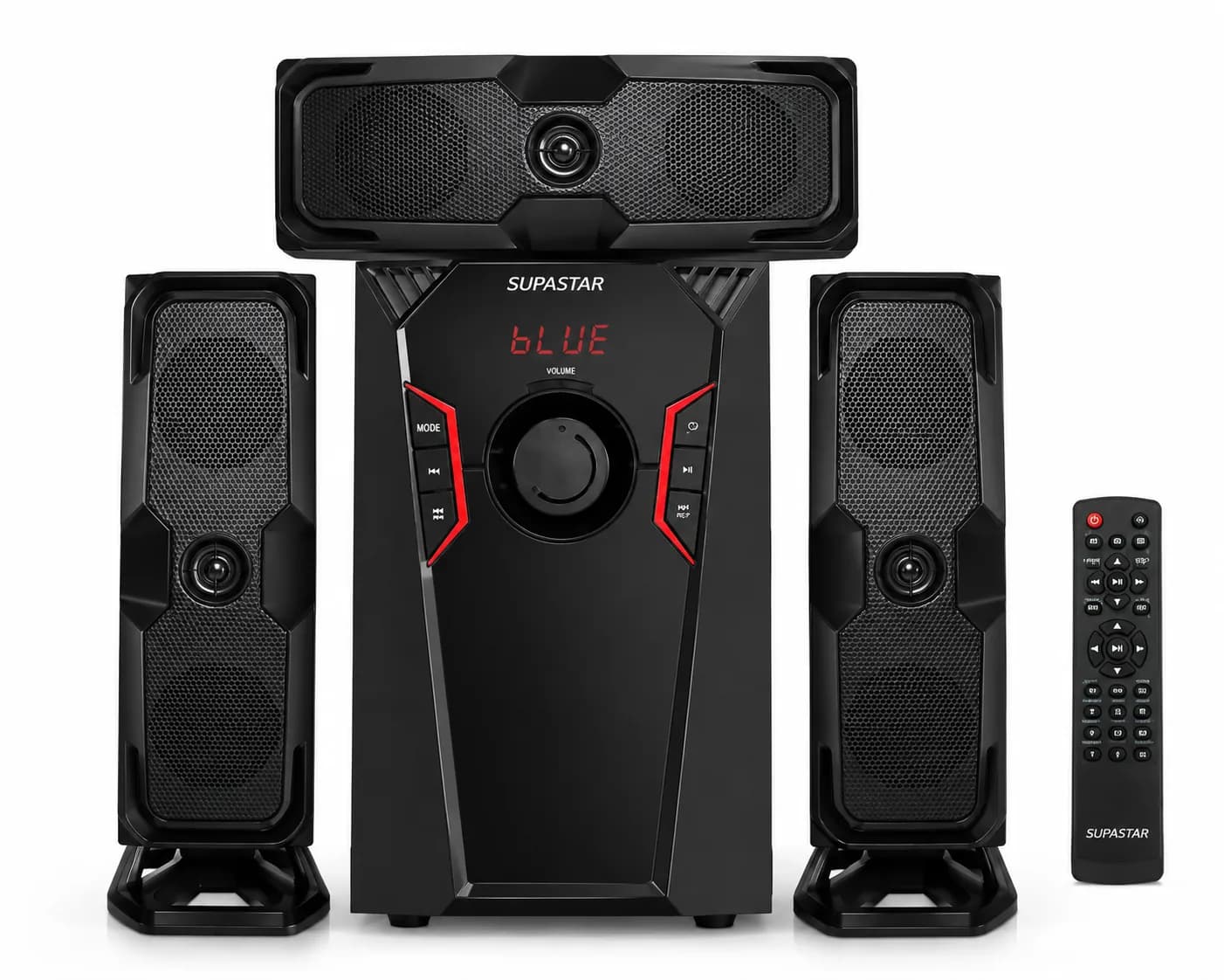 SUPASTAR JW01 3.1 Channel Home Theater Speaker System 10,000W PMPO