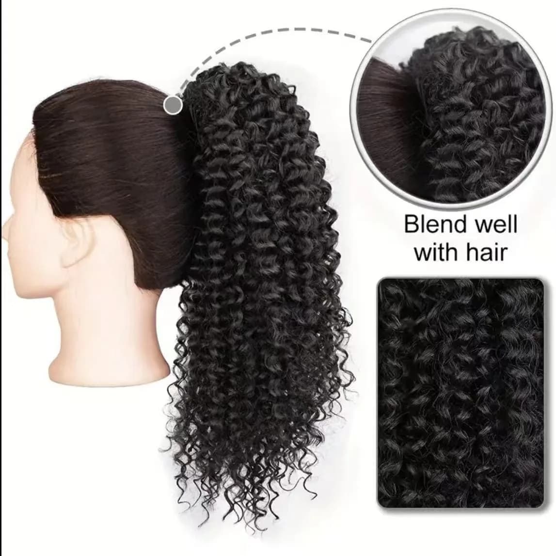 Ivy Luxe 3B Curly Crown – Premium Synthetic Hair