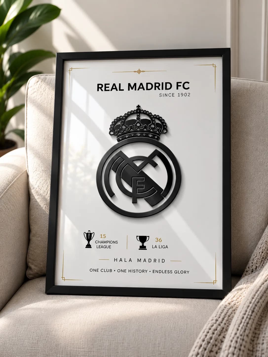 Real Madrid FC Premium Wall Frame – A2 & A3