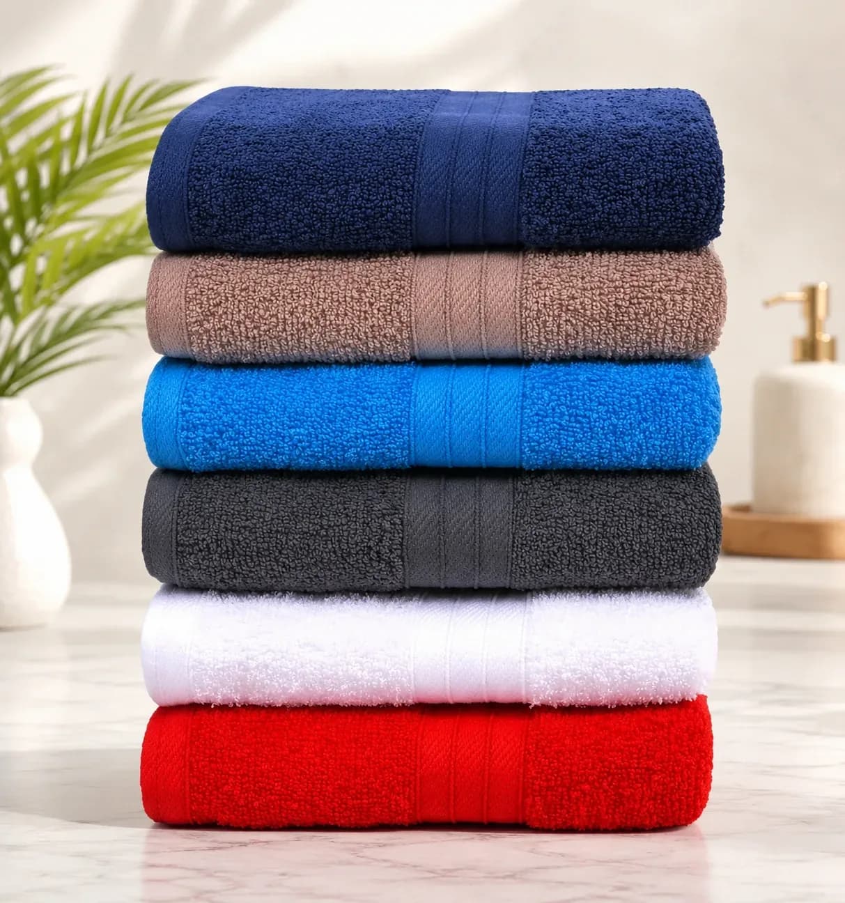 Premium Soft Cotton Bath Towel Set