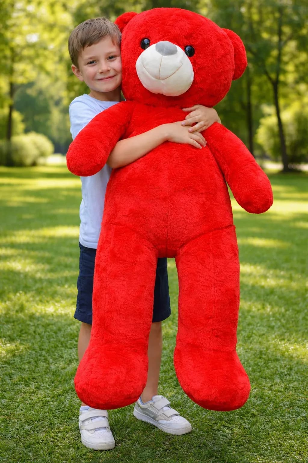Giant Red Plush Teddy Bear