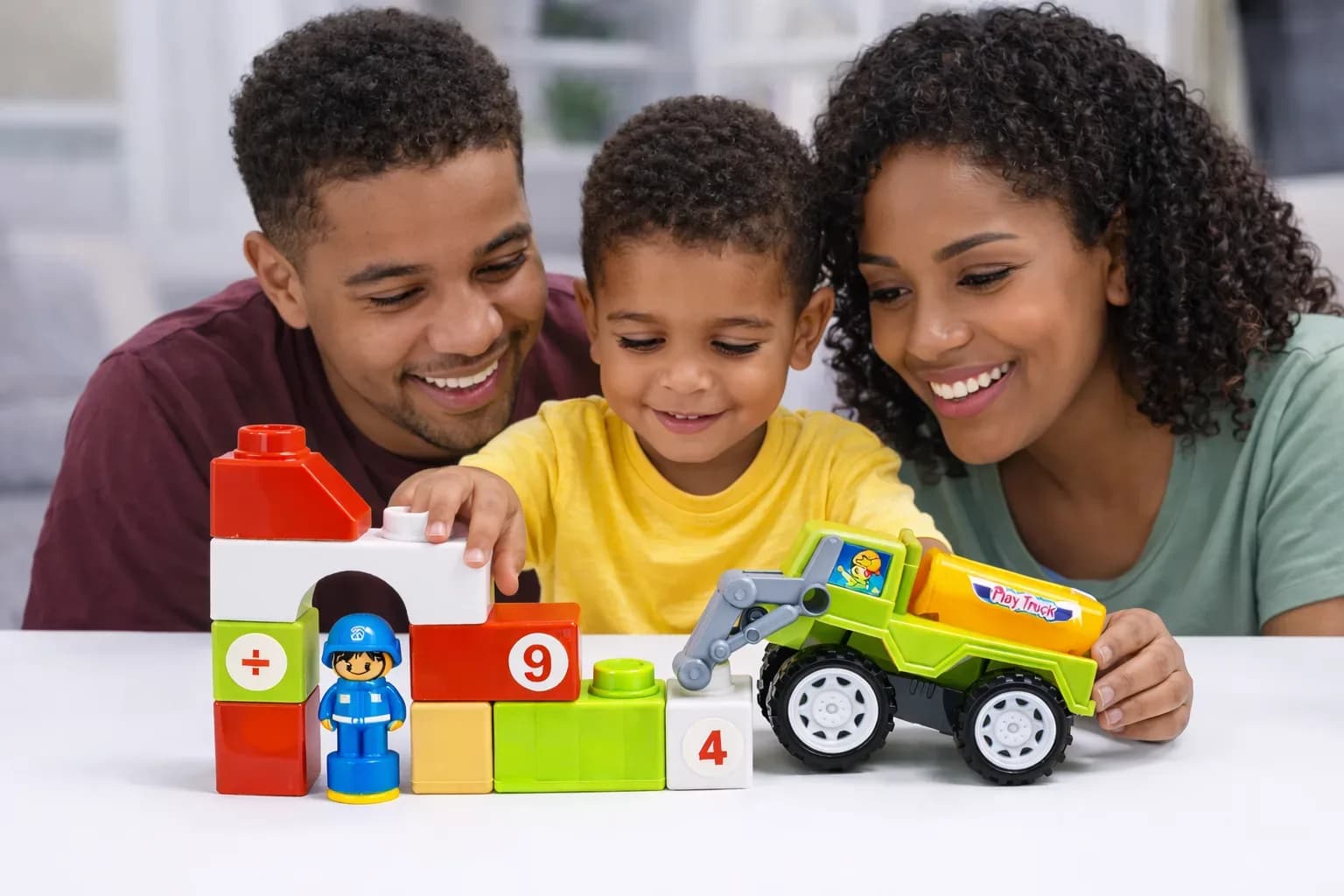 City Builders Construction Block Truck Set