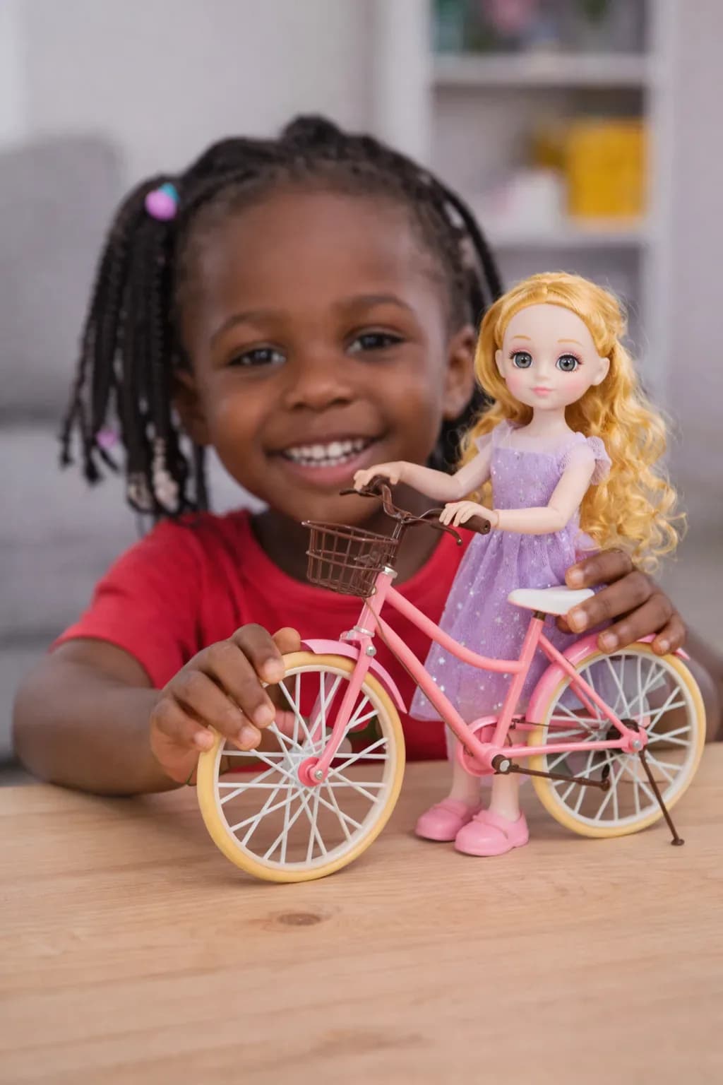 Sweet Ride Princess Doll with Pink Bicycle