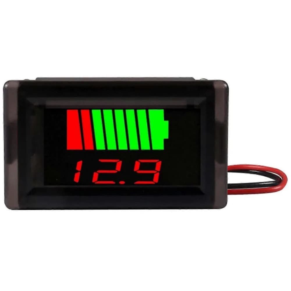 12V-84V Car Battery Charge Level Indicator Lithium Battery Capacity Meter 0.56" LED Digital Voltmeter Tester