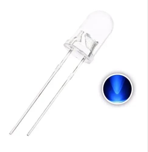 Transparent 5mm Round LED Diode Blue