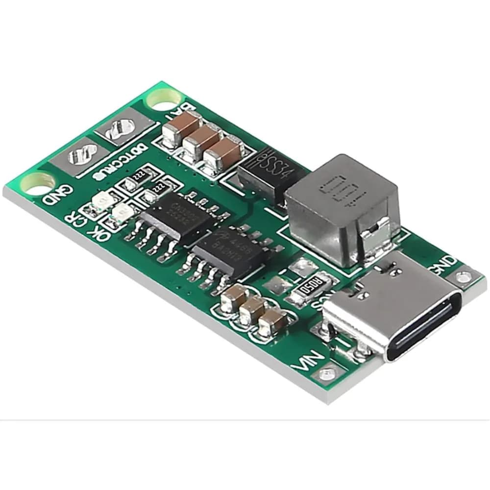 3S 4A Lithium Battery Charger Module Type-C Step-Up Boost BMS