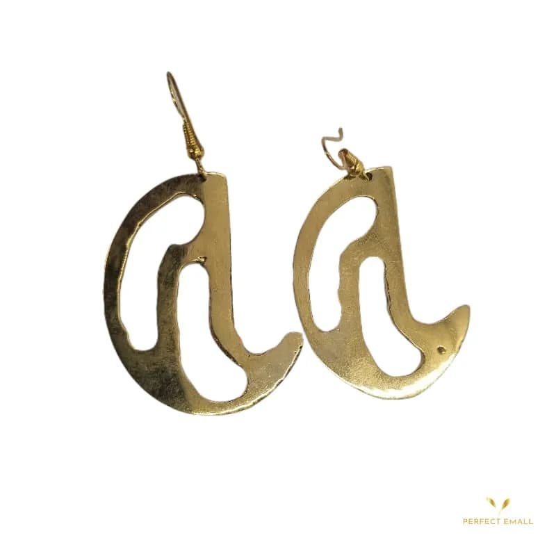 Moon Copper Earring