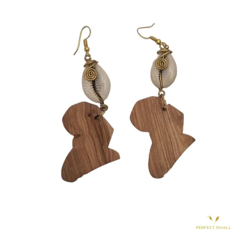 Wooden Earrings for Ladies -Africa