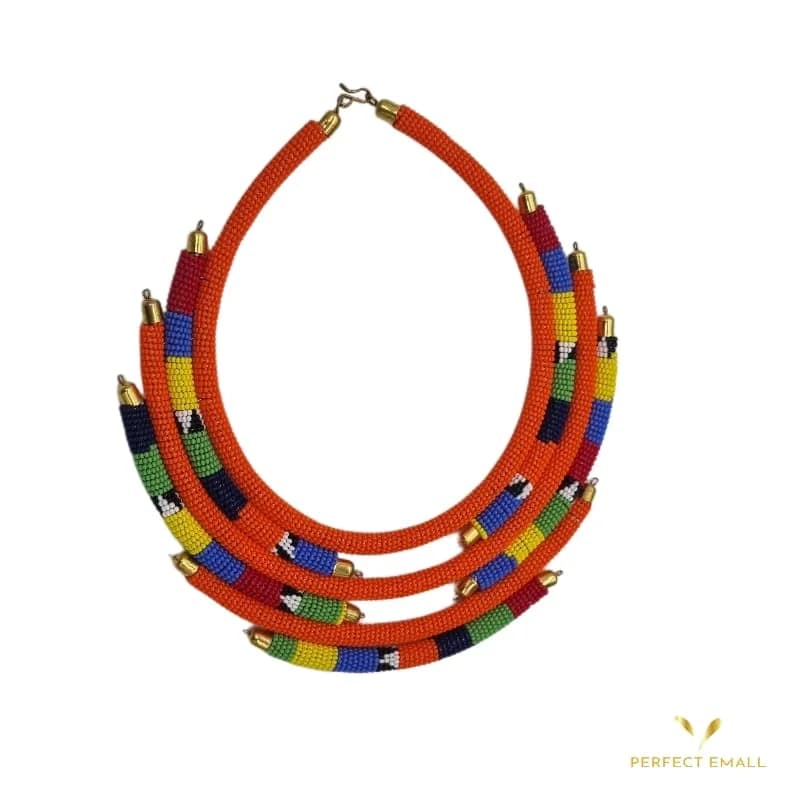 Beads Vip Chokers Women Necklaces Orange