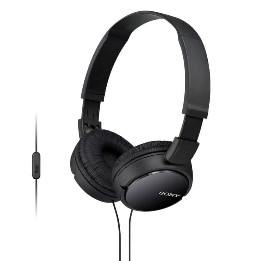 SONY MDR-ZX110AP Wired On-Ear Headphones with Microphone