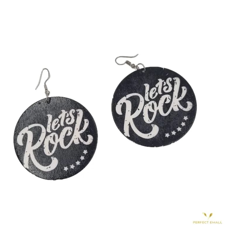 African Print Earrings for Ladies - Rock