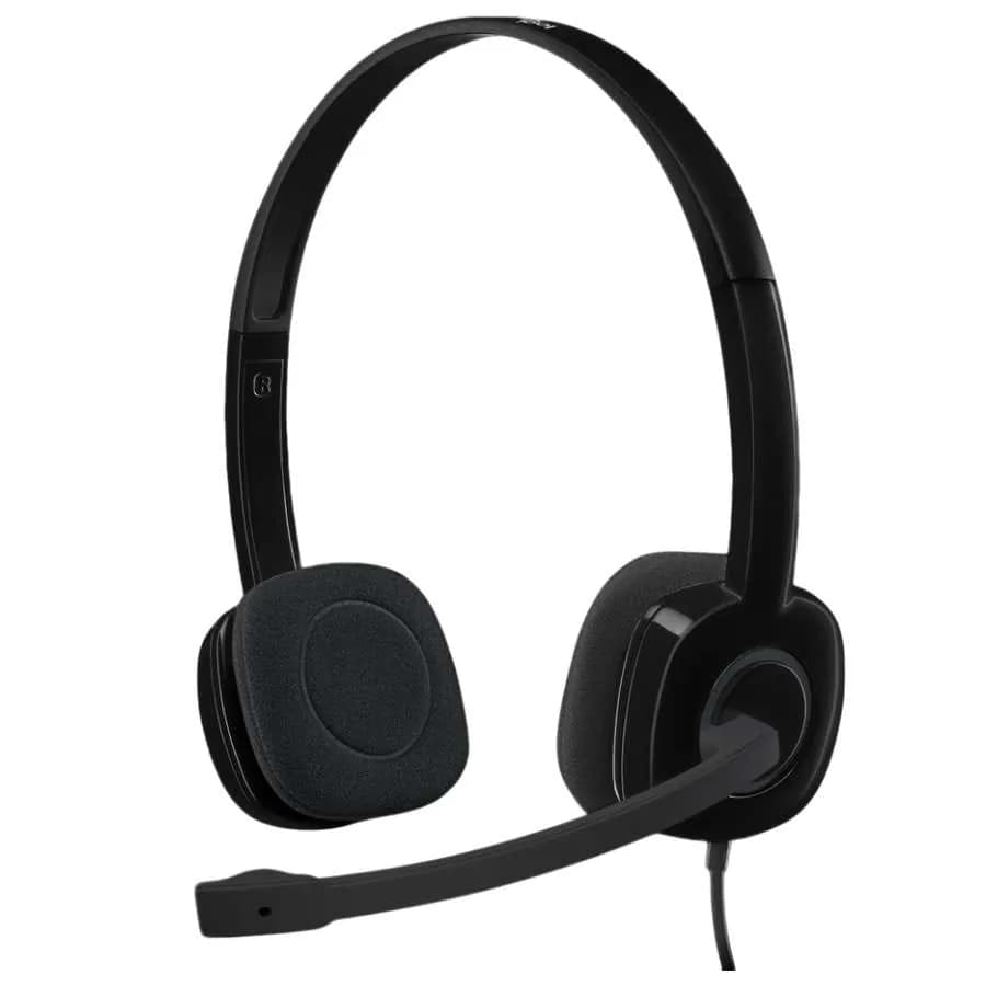 Logitech H151 Wired Stereo Headset with Calls Microphone