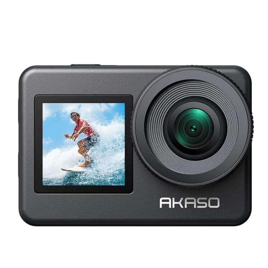 AKASO Brave 7 4K 30fps 20MP Waterproof Action Camera with Touch Screen & Front Display