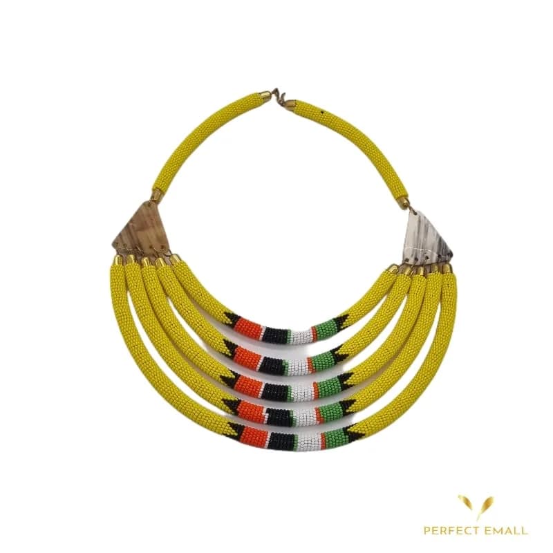 5 in 1 Solid Beads Chokers Necklace for Ladies