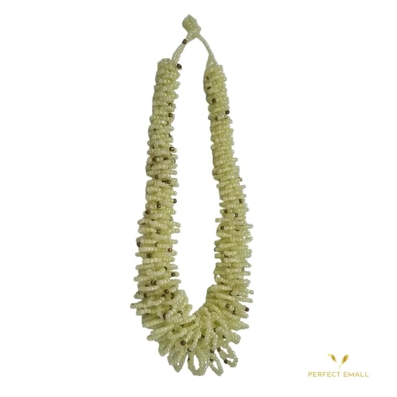Soft Cuff Beaded Necklaces Yellow