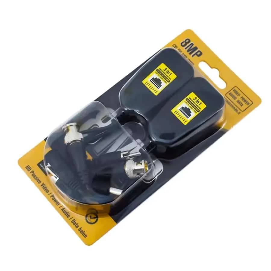 Video Balun HD Passive Power Audio Data Balun 8MP