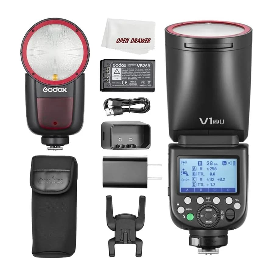 Godox V1-S | Round-Head TTL Li-ion Speedlight Flash for Sony Alpha Cameras