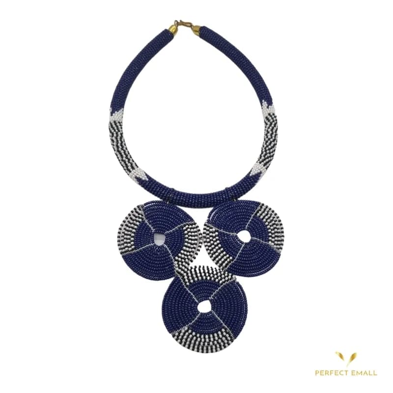 Beaded Necklaces for Ladies Blue