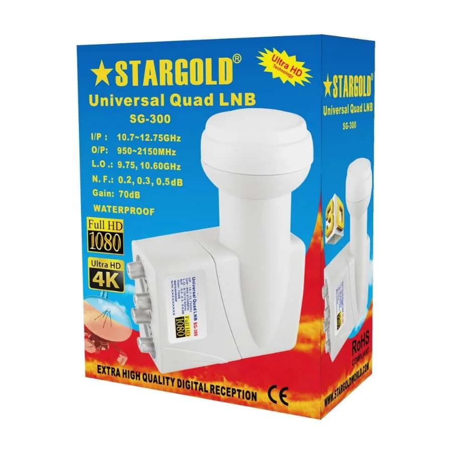 STARGOLD UNIVERSAL QUAD LNB SG-300 FULL 1080 HD