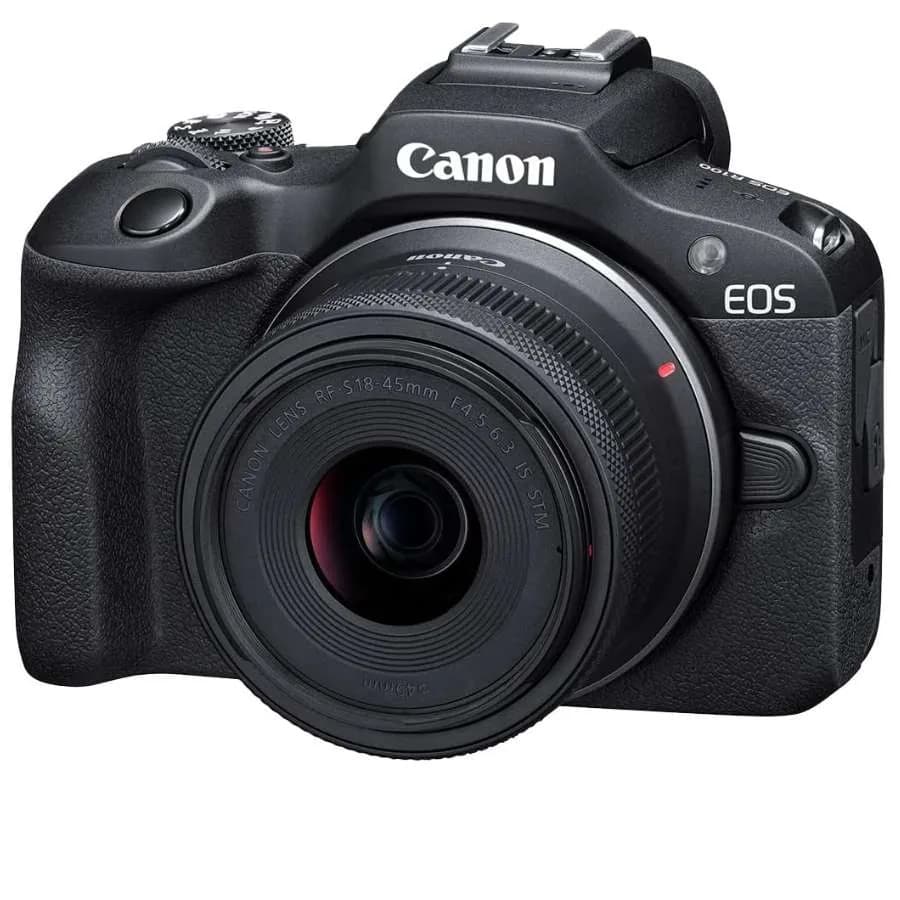Canon EOS R100 + RF-S 18-45mm f/4.5-6.3 IS STM Lens (EU26 Kit)