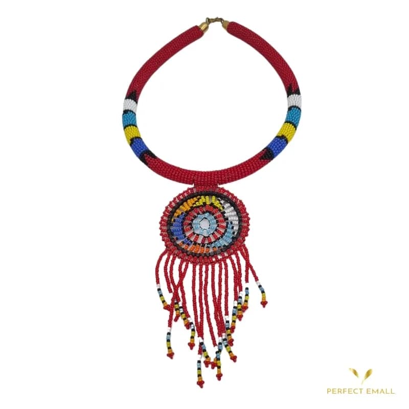 Soft Beads Necklaces Red