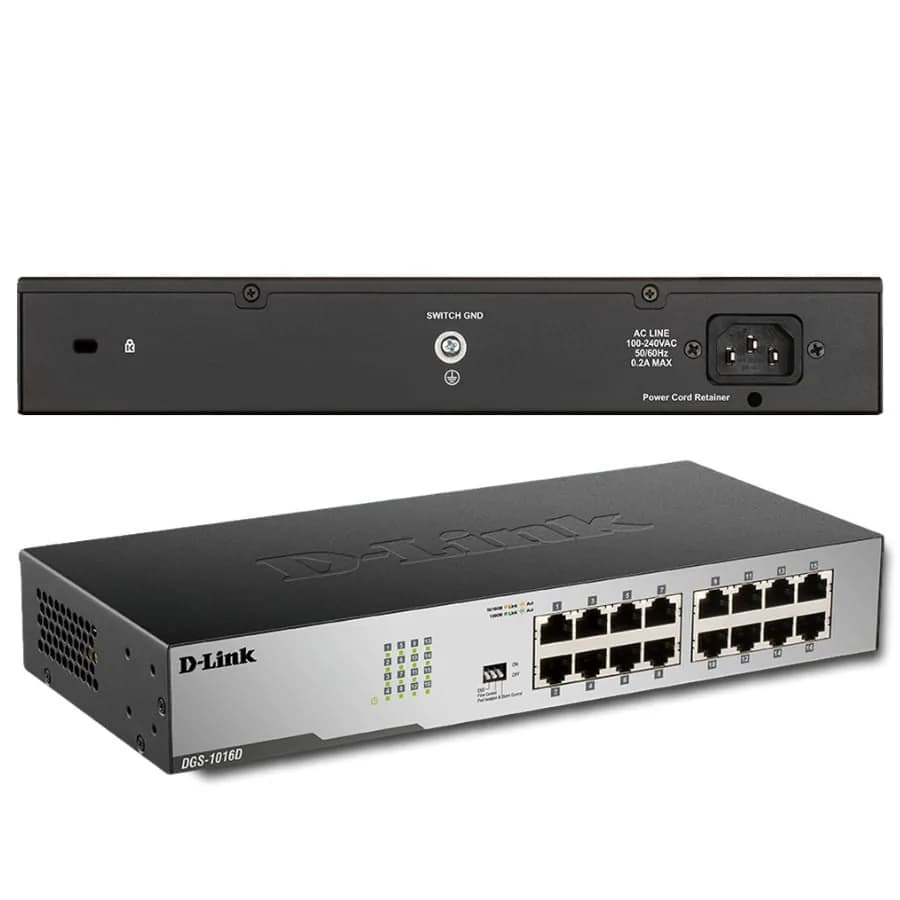 D-Link DGS-1016D 16-Port Unmanaged Gigabit Switch